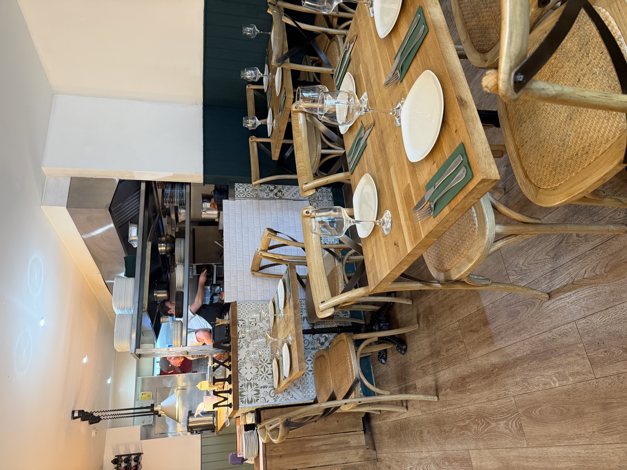 MIXA dining room and open kitchen